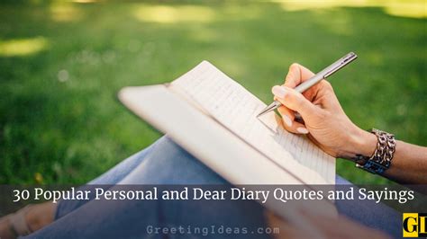 30 Popular Personal and Dear Diary Quotes and .